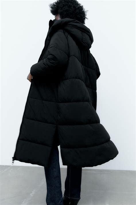 zara extra long puffer jacket.